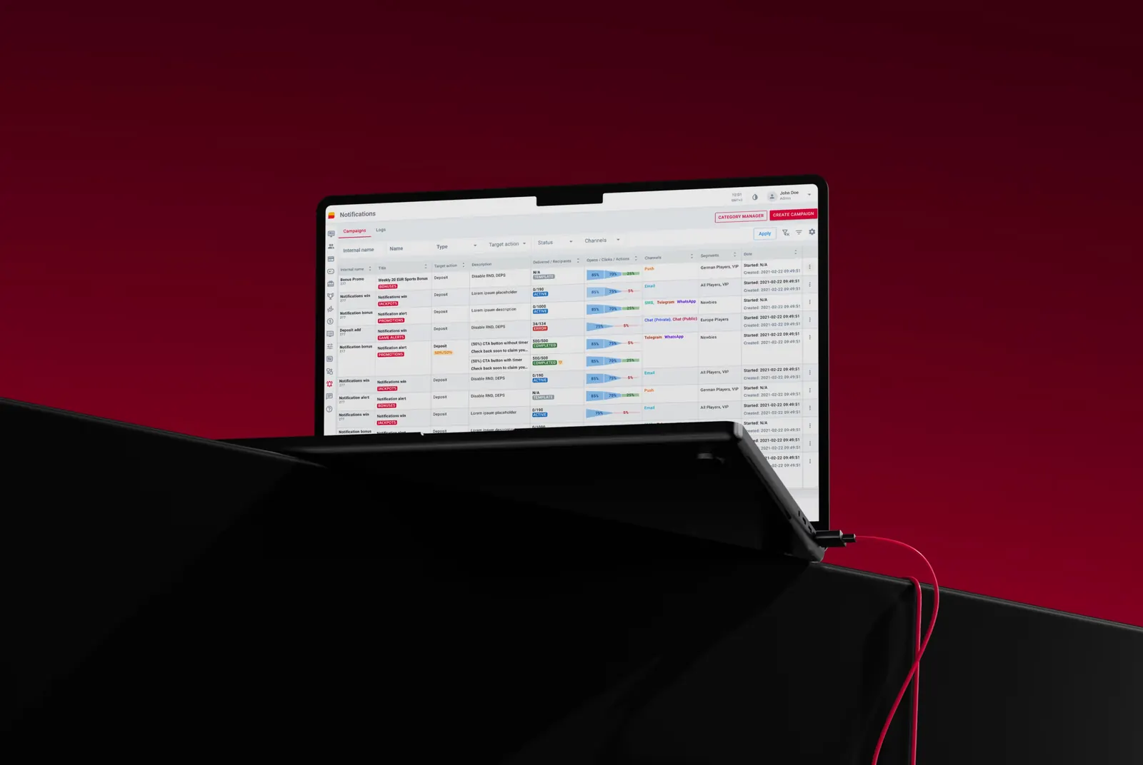 SOFTSWISS Casino Platform back office shown as an industry reference.
